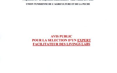 AVIS PUBLIC  POUR LA SELECTION D’UN EXPERT FACILITATEUR DES LIVINGS LABS